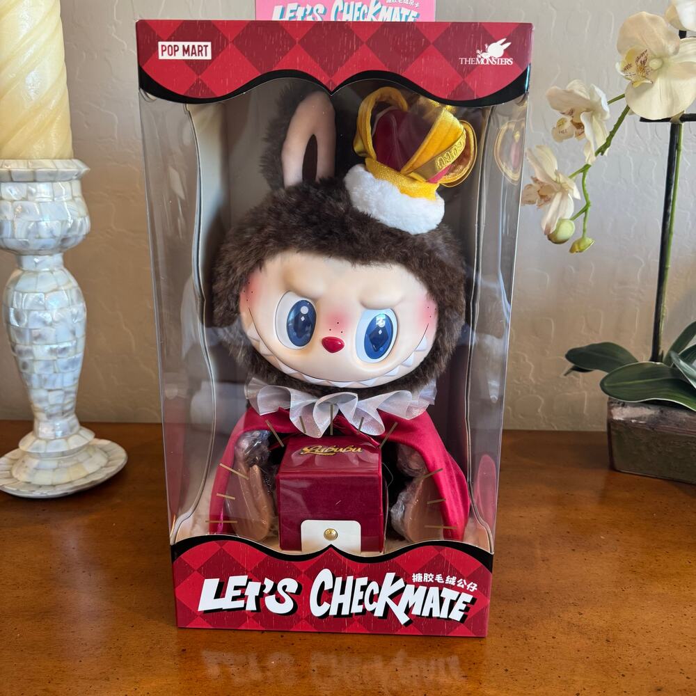 Pop Mart The Monsters Let’s Checkmate Series Vinyl Plush Doll New in Box
